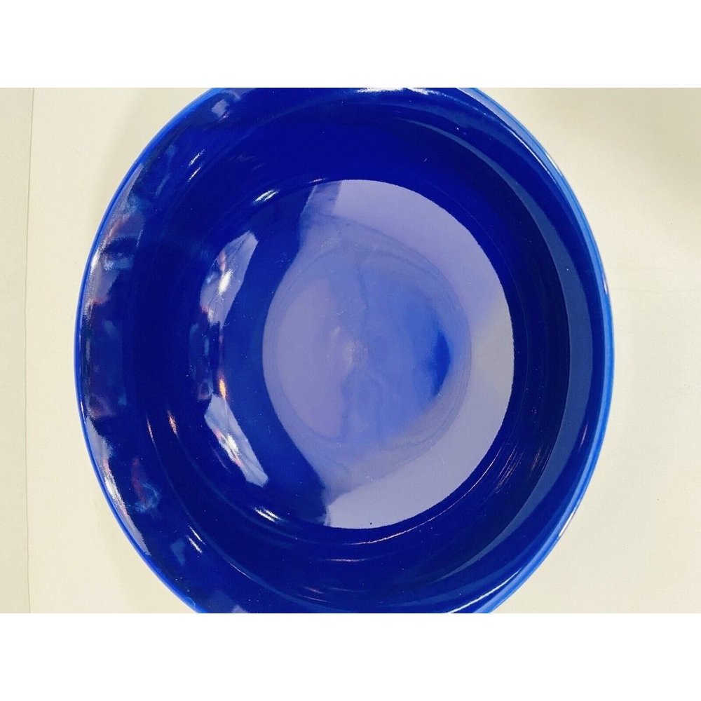 Pasta Bowl Blue 10" 28oz Bowl Fruit Bowl Centerpiece Console Cobalt Decor Cool - Picture 6 of 7